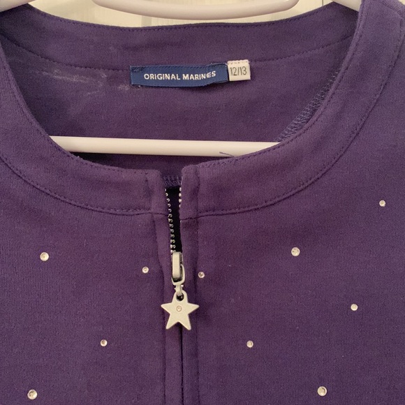 Girls Sparkle Zip Up Italian 10/12 - Picture 2 of 4